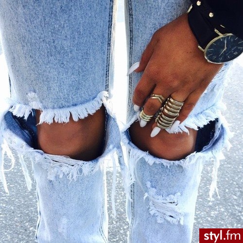 Jeansy Spodnie Moda