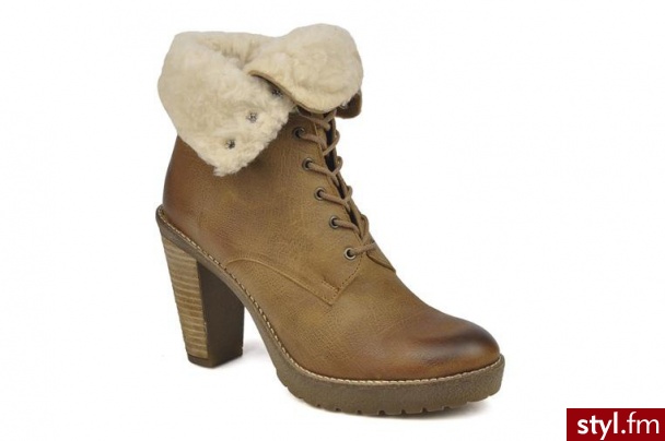 Jonak PÓŁBUTY I BOTKI JAYANTI BY JONAK (Brązowy) - Botki Buty Moda
