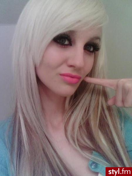 Blond Rozpuszczone Proste z grzywką Na co dzień Długie Fryzury