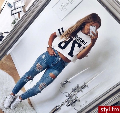 Jeansy Spodnie Moda
