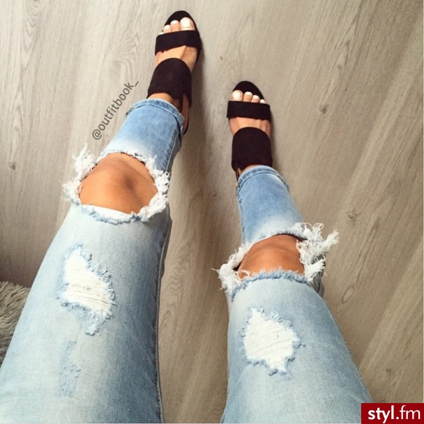 Jeansy Spodnie Moda