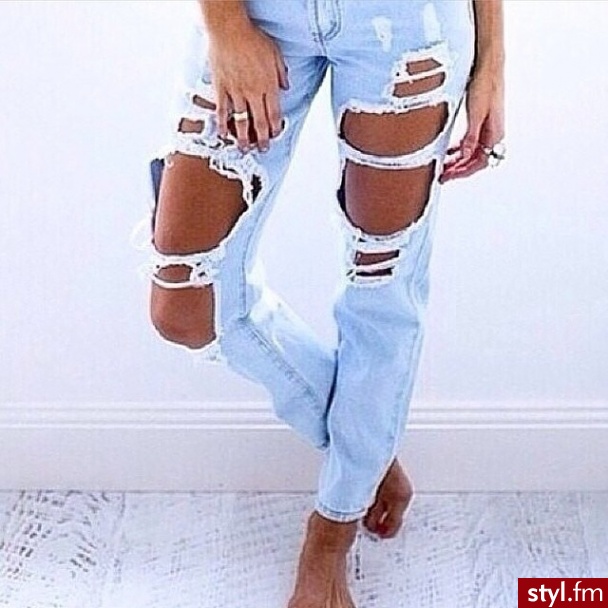 Jeansy Spodnie Moda