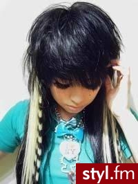 EMO Alternatywne Średnie Fryzury