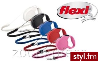 Smycz Flexi Classic 2 Medium kolor RÓŻOWY - Psy Zwierzaki