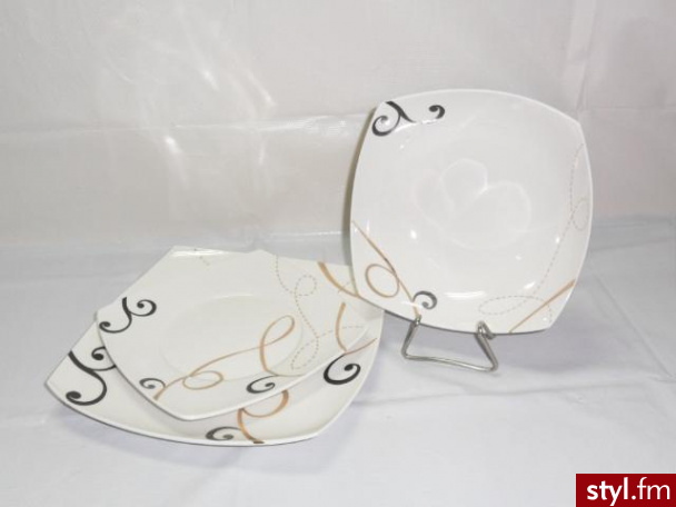 Serwis obiad 18cz.zloto tr 914/g-644 - Pozostałe Biżuteria Moda