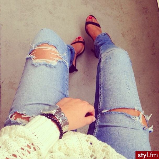 Jeansy Spodnie Moda