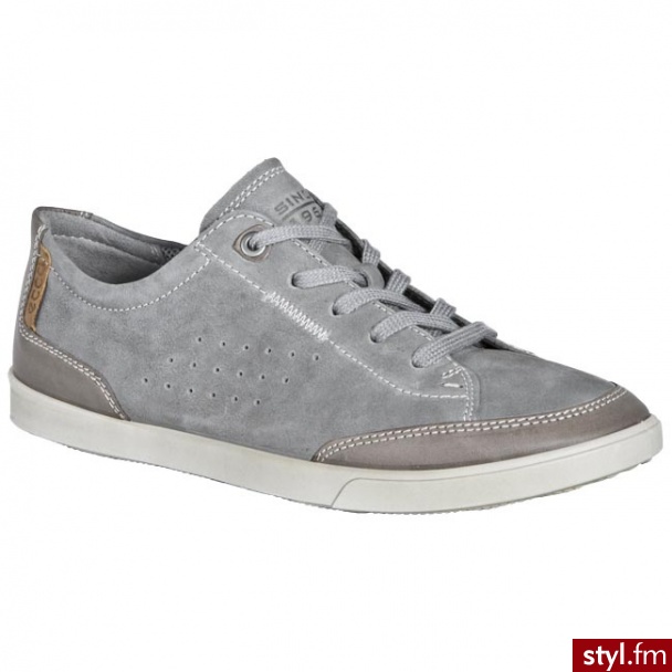 ECCO Półbuty Collin 53550457923 Szary Jasny - Półbuty Buty Moda