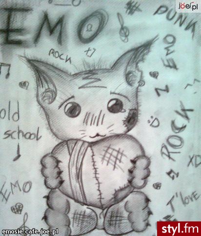 Emo kiciuś...xD mrauuuuu.... - Misz-masz