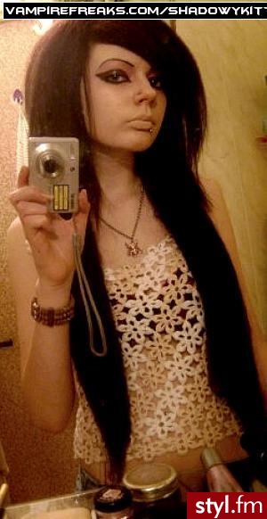 EMO Alternatywne Średnie Fryzury