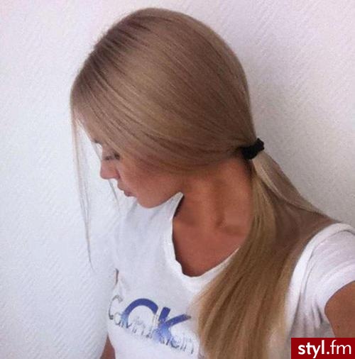 Blond Rozpuszczone Proste Na co dzień Długie Fryzury