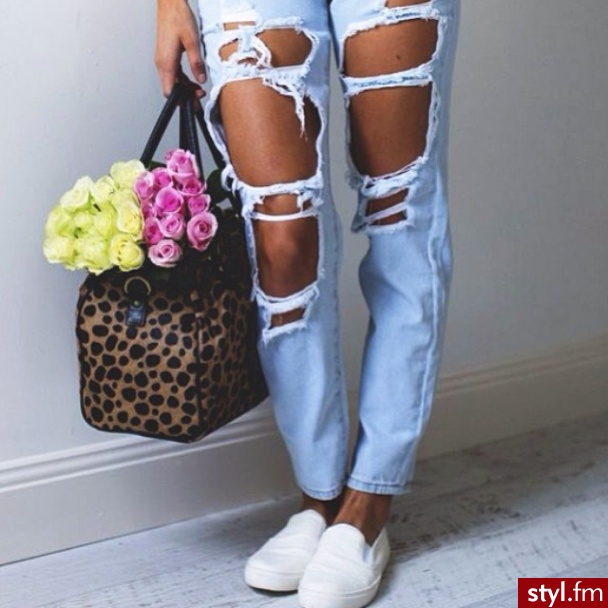 Jeansy Spodnie Moda