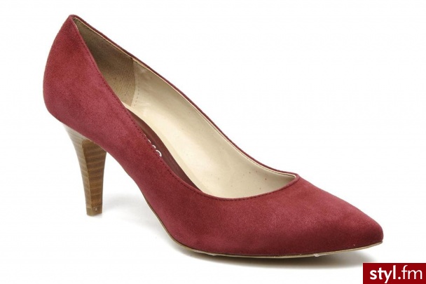 Georgia Rose CZÓŁENKA TABATA BY (Bordowy) - Czółenka Buty Moda