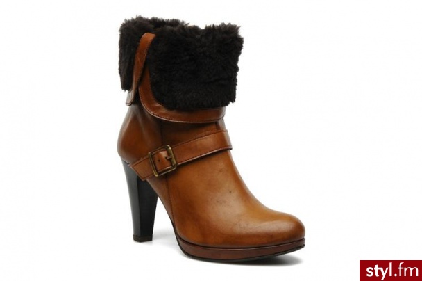 Elizabeth Stuart PÓŁBUTY I BOTKI SENSA BY ELIZABETH STUART (Brązowy) - Botki Buty Moda