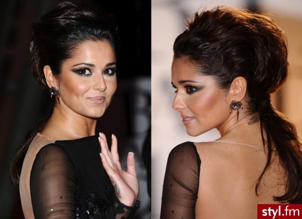 Cheryl Cole - Brązowe Upięcie Kręcone Fryzury gwiazd Długie Fryzury