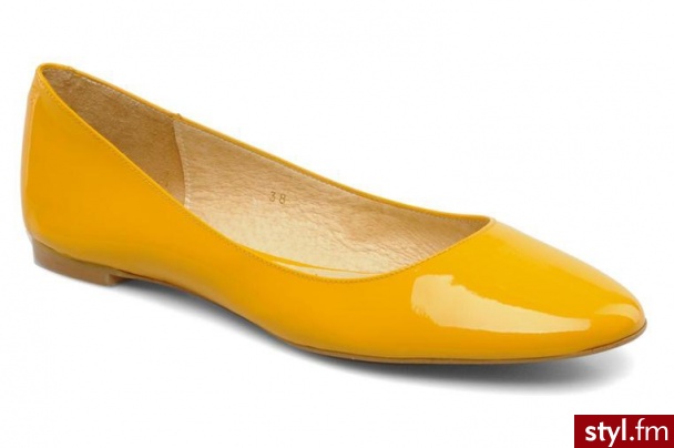 Georgia Rose BALERINKI MAORA BY GEORGIA ROSE (Żółty) - Balerinki Buty Moda