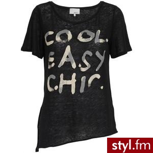 Short sleeve linen printed T-shirt - 3.1 Phillip Lim - Polyvore. Pobrano ze strony: http://www.polyvore.com/cgi/thing?id=27653365 - Pozostałe Ciuchy Moda