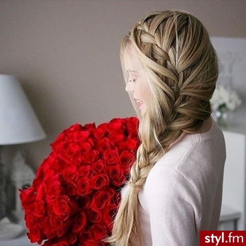 Blond Warkocze Kręcone Na co dzień Długie Fryzury