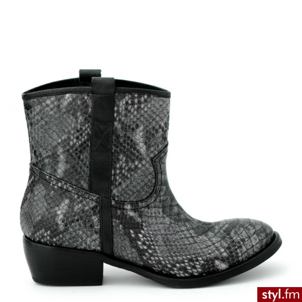 Venezia BOTKI 8085 FUMO-NER - Botki Buty Moda