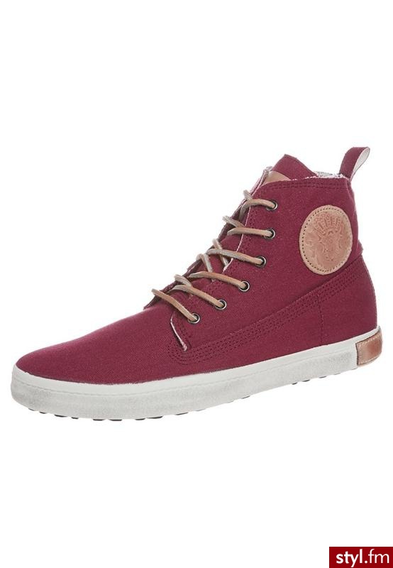 Blackstone Botki sznurowane czerwony (FM30) - Botki Buty Moda