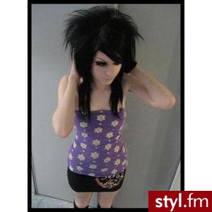 EMO Alternatywne Średnie Fryzury