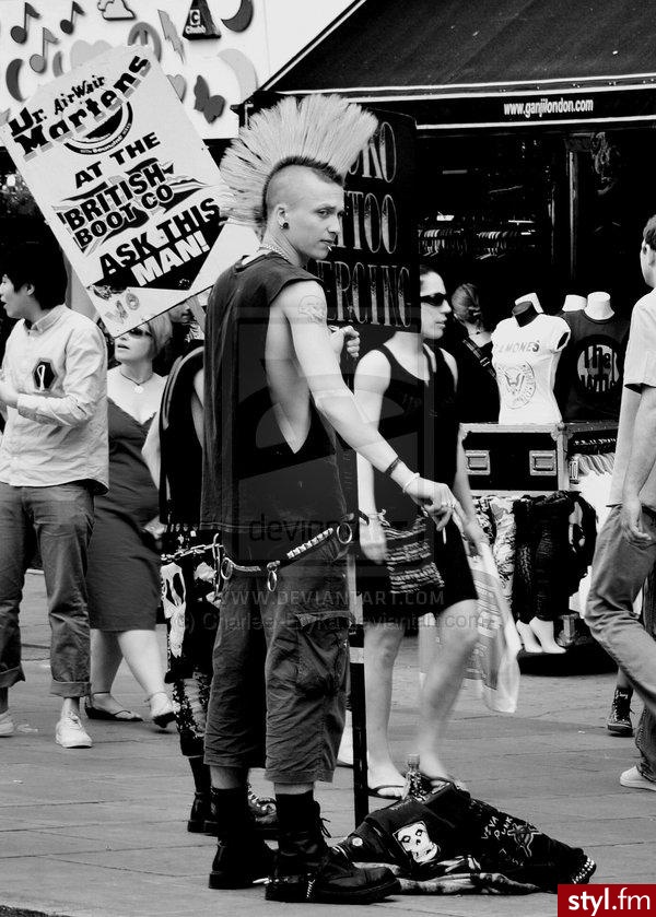 Punk Rock Alternatywne Średnie Fryzury