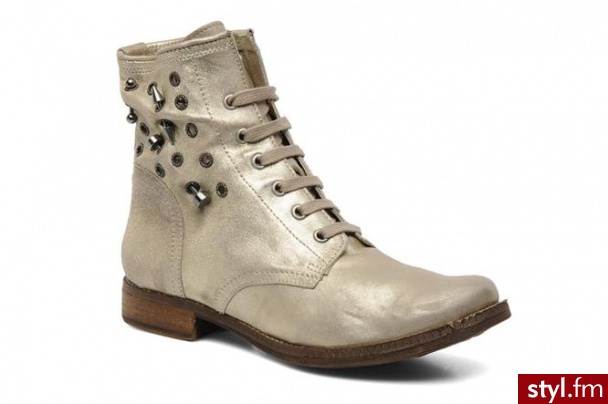 Khrio Półbuty i botki Jag by (złoty) - Botki Buty Moda