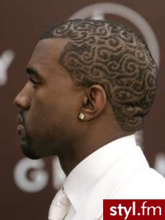 Kanye West - Średnie Męskie Fryzury
