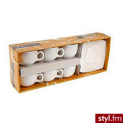 Luminarc filiżanki z talerzykami 12elem. E8865 - Pozostałe Biżuteria Moda