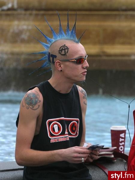 Punk Rock Alternatywne Średnie Fryzury