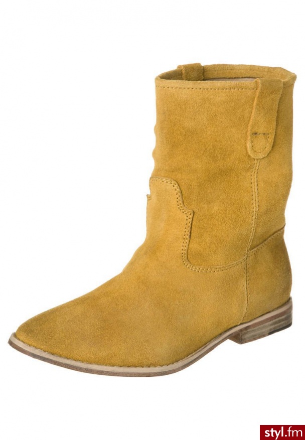 Zign Botki żółty - Botki Buty Moda