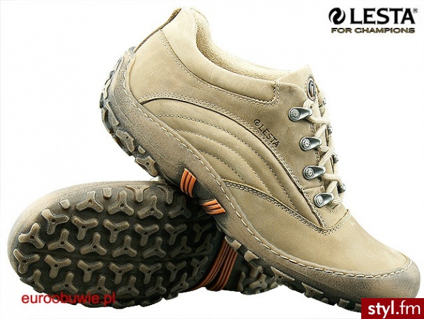 LESTA buty LE-3222-B Beżowe Półbuty Odcienie beżu i brązu - Półbuty Buty Moda