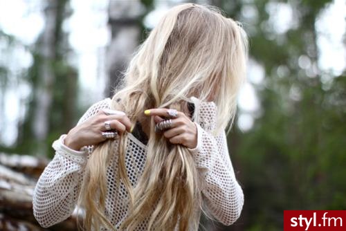 Blond Rozpuszczone Proste Na co dzień Długie Fryzury