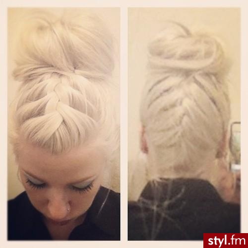Blond Upięcie Proste Na co dzień Długie Fryzury