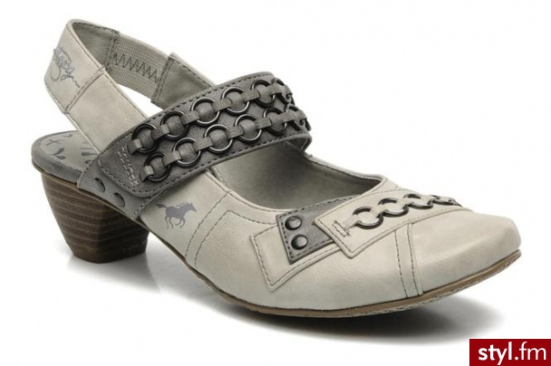 Mustang shoes Czółenka Niaga by (Szary) - Czółenka Buty Moda