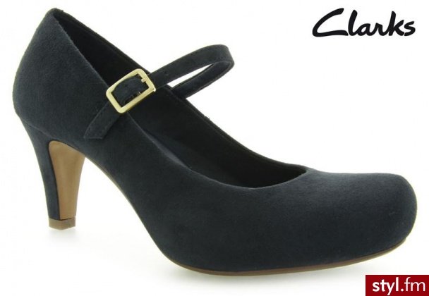 Clarks Chorus Jazz Navy Suede - Czółenka Buty Moda