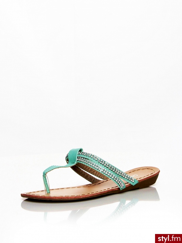 Heppin Klapki Model CHC87-49 Green - Klapki Buty Moda