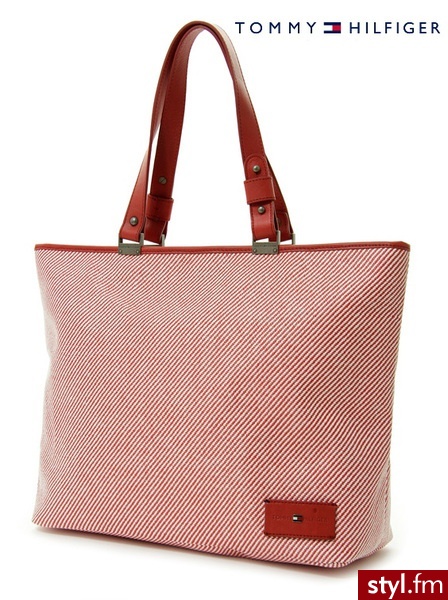 TOMMY HILFIGER CHARLOTTE I MEDIUM TOTE RED - Torebki na co dzień Torebki Moda