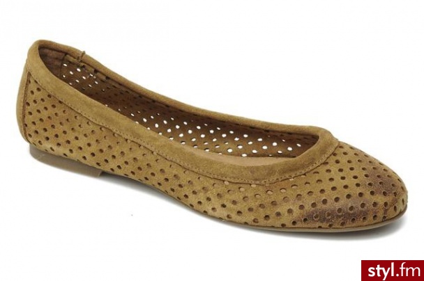 IKKS Balerinki Elora (Brązowy) - Balerinki Buty Moda