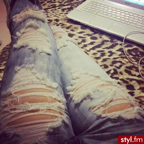 Jeansy Spodnie Moda