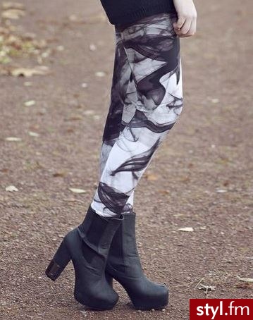 Leginsy Spodnie Moda