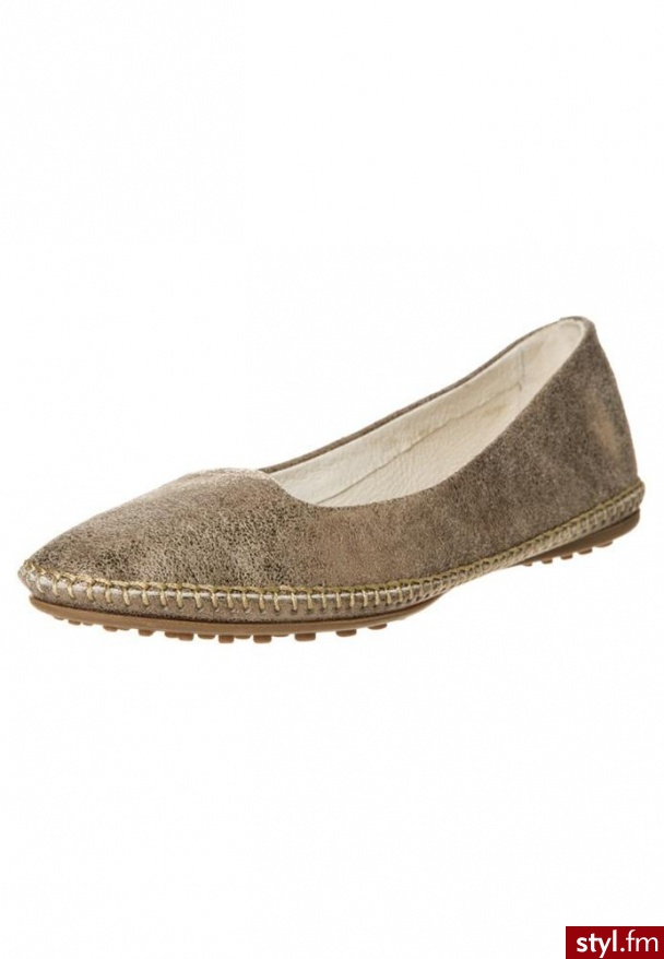 Joyks Baleriny brązowy - Balerinki Buty Moda