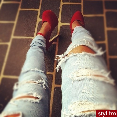 Jeansy Spodnie Moda