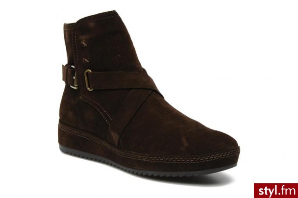 Geox PÓŁBUTY I BOTKI DONNA HABEN STIVALI BY GEOX (Brązowy) - Botki Buty Moda