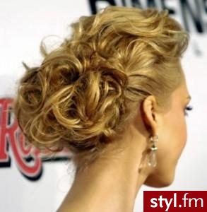 Blond Upięcie Proste Wieczorowe Długie Fryzury