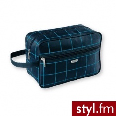 Top Choice Kosmetyczki i Kuferki Kosmetyczka męska CHECKER podróżna w kratkę 91636 - Kosmetyki