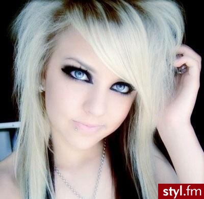EMO Alternatywne Średnie Fryzury