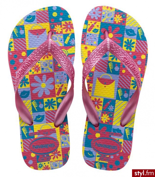 Havaianas JAPONKI KIDS FLORES - Klapki Buty Moda