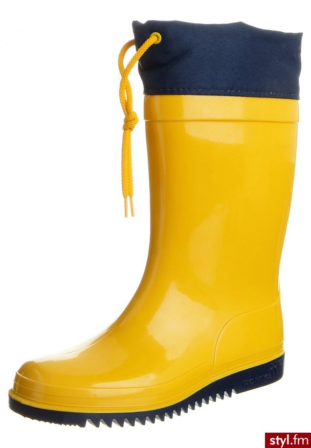 Romika BOBBY Kalosze żółty - Kalosze Buty Moda