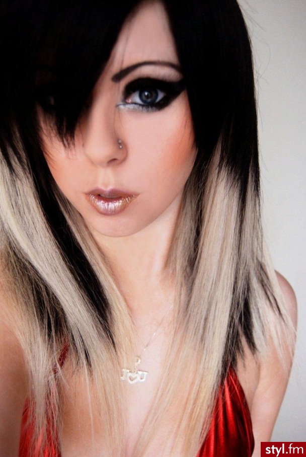 EMO Alternatywne Średnie Fryzury