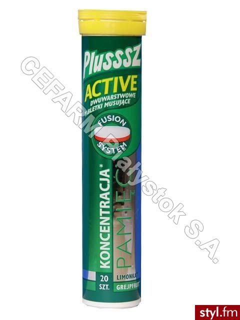 Pharmavit PLUSSSz ACTIVE X 20 TABL MUSUJĄCYCH - Bransoletki Biżuteria Moda